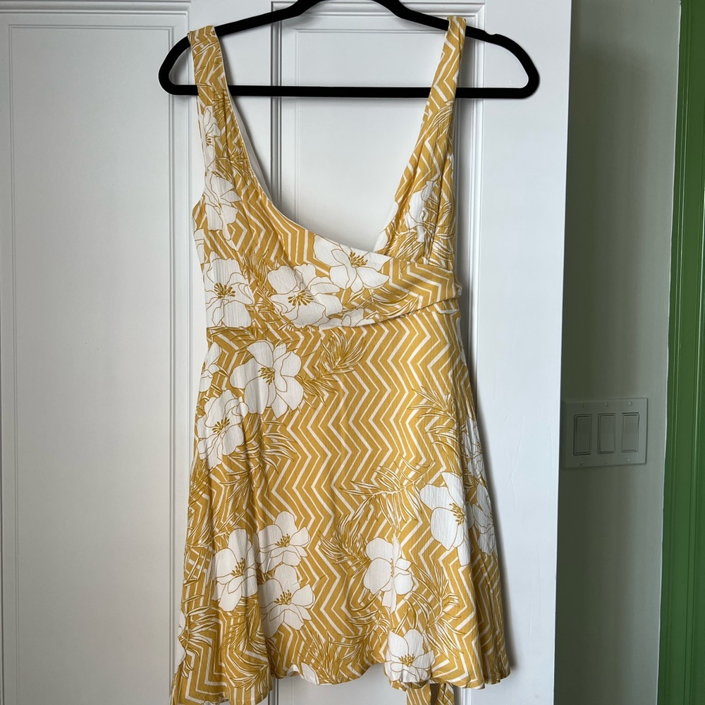 Yellow and white romper